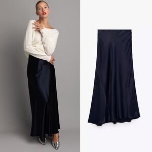 💫 Zara Sayin Effect Midi Skirt - New 💫